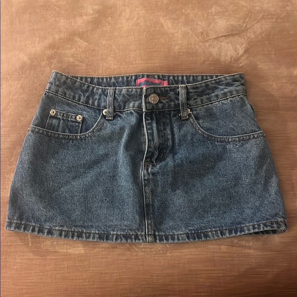 Edikted Denim Mini Skirt size xs